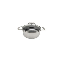 סיר נירוסטה 20 ס"מ 2.8 ליטר cookcell היברידי - טכנולוגיית תאי חום לבישול בריא ומקצועי